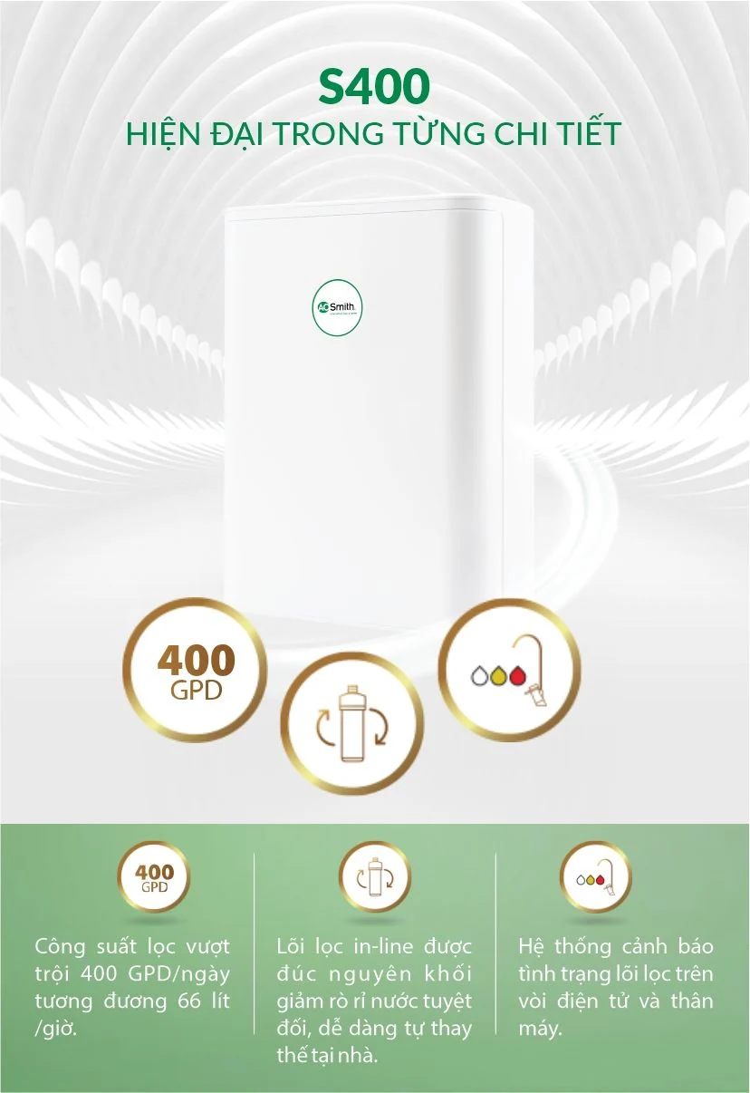 Máy lọc nước A.O.Smith S400